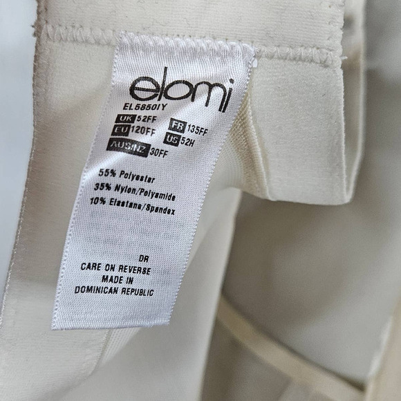 Elomi Kristie Soft Cup Side Support Bra 52H Ivory Wireless 58501 - Picture 9 of 10